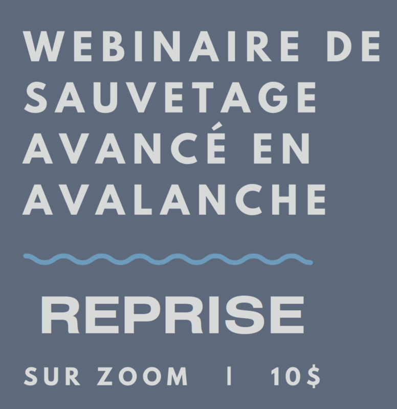 Boutique webinaire sauvetage avancé en avalanche