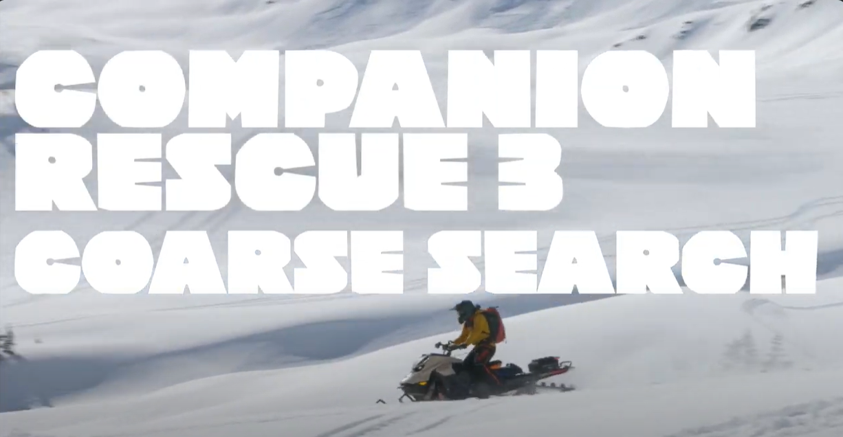 Série Companion Rescue // 3. Coarse Search par Avalanche Canada (EN)