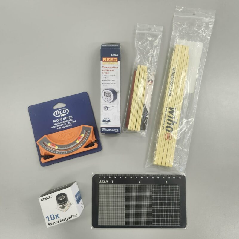 Ensemble complet d'analyse de la neige